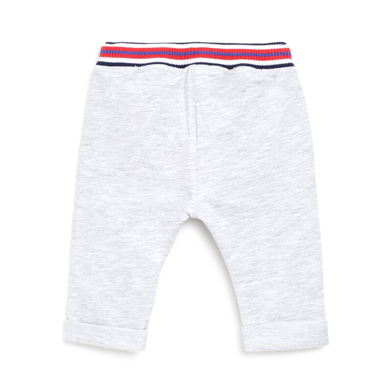 Boys Light Grey Long Knitted Trousers image number null